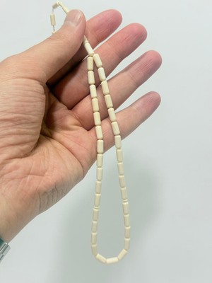 Hasyılmaz Kesme Fildişi Tesbih 8,60 Gram - Koleksiyonluk Fil Dişi Tespih (F041)