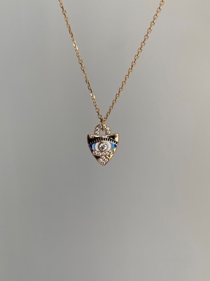 Owentis Çelik Rose Gold Etnik Model Tiana Göz Kolye -Kararma Yapmaz-
