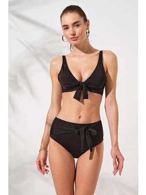 Pierre Cardin Lolita Balenli Toparlayıcı Bikini Takım Siyah 231232