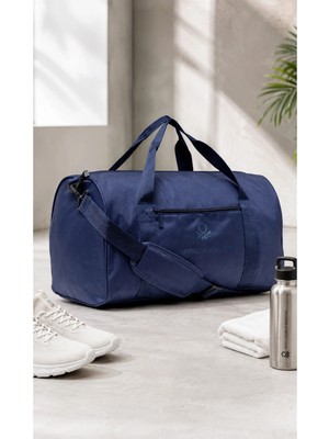 Lacivert Unisex Omuz Askılı Seyahat El Valizi Spor Çantası 21069