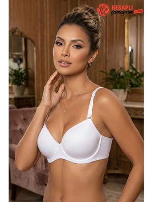 Le Jardin Premium Seri Kadın Toparlayıcı Desteksiz Dolgusuz Staplez Soft Mikro Kumaş Kutulu Sütyen