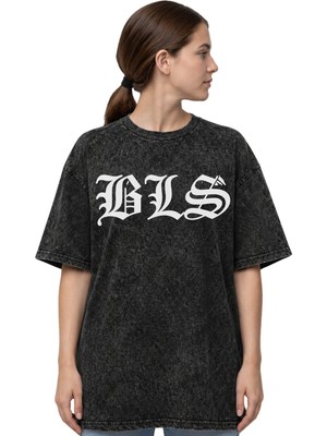 Sevbano Black Label Society Rock Metal Müzik Grubu Sırt Baskılı Unisex Oversize Eskitme Yıkamalı Tişört