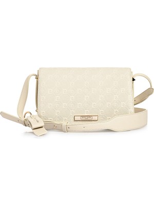 Pierre Cardin Kadın Suni Deri Desenli Ayarlanabilir Askılı Omuz Çantası