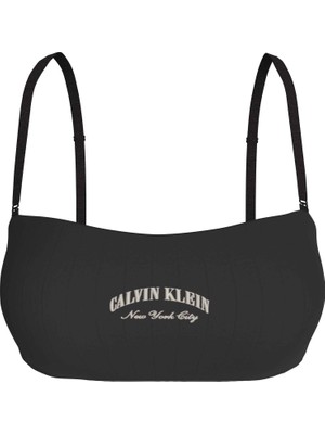 Calvin Klein Calvın Kleın Kadın Marka Logolu Günlük Kullanıma Uygun Siyah Sütyen LV00QF8710 Ub1