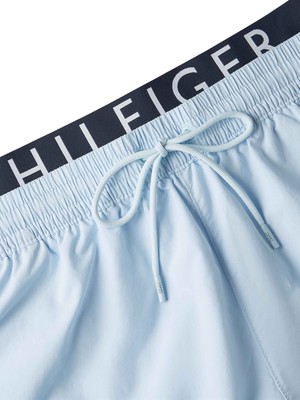 Tommy Hilfiger Tommy Hılfıger Erkek Marka Logolu Günlük Kullanıma Uygun Mavi Deniz Şortu UM0UM03749 Cyr