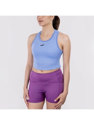 Joma 902607.715 Smash Kadın Kolsuz Crop Top - Mavi