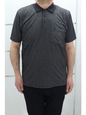 Becces Fistan Store Erkek Çizgili Klasik Kesim Rahat Kalıp Tek Cepli Polo Yaka T-Shirt