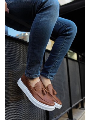 Zerenyus Loafer-X Günlük Erkek Loafer Ayakkabı Taba