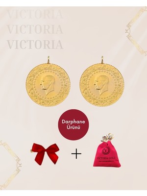Victoria Gold 2 Adet Çeyrek Altın -Yeni Tarihli 2026  (Kulplu)