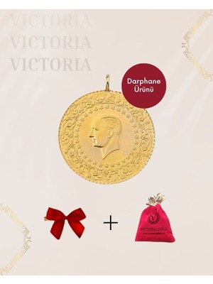 Victoria Vıctorıa Gold 1 Adet Tam Altın -Eski Tarihli (Kulplu 22 Ayar)