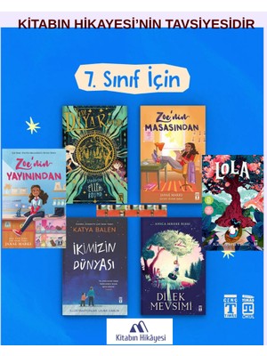 Genç Timaş 7. Sınıf- Zoenin Masasından, Zoenin Yayınından, Dilek Mevsimi, Lola, Ikimizin Dünyası, Yedi Diyar Geçidi(6kitap)
