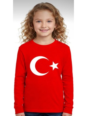 Baby Lory Kids Store Türk Bayraklı Uzun Kollu T-Shirt