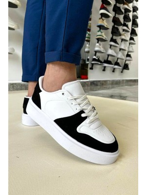 Zerenyus ZRK-726 Yüksek Kalite Beyaz-Siyah Erkek Sneaker