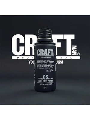 Craft Pudra Wax Ekstra Parlak Görünüm Kalıcı Hacim ve Güçlü Saç Sabitleyici