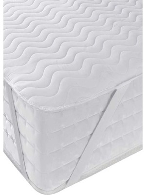 Altın Karma Kapitoneli Sıvı Geçirmez Alez 120X200 cm Tek Kişilik Köşe Lastikli Yatak Koruyucu Alez