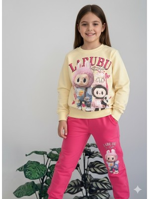 Örzi Kids Mevsimlik Baskılı Kızçocuk Eşofmantakım 3-10 Yaş