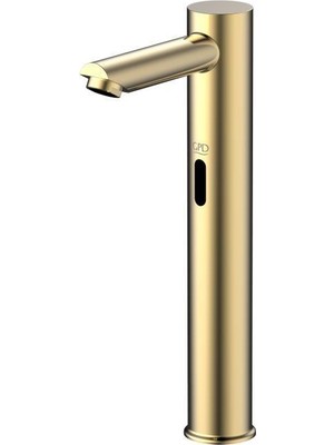 Gpd FLB07-A Fotoselli Altın Gold Çift Su Girişli Set Üstü Lavabo Bataryası Armatürü FLB07-A