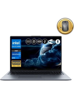 Huawei Matebook D16 I5-13420H 16GB Ram 1tb SSD 16" Fhd IPS Freedos Notebook+ Mouse (MCLG-W5651 A14)