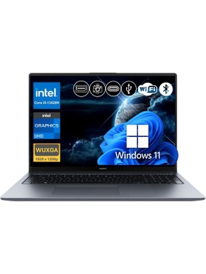 Huawei Matebook D16 I5-13420H 16GB Ram 1tb SSD 16" Fhd IPS WIN11PRO Notebook+Çanta (MCLG-W5651 A22)