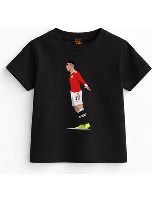 Rabona Fashion Ronaldo Old Trafford Siiiuu Çocuk T-Shirt