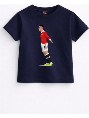 Rabona Fashion Ronaldo Old Trafford Siiiuu Çocuk T-Shirt