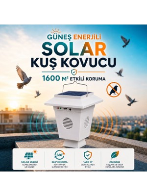 Tokyo Solar Güneş Enerjili Kuş Kaçırıcı