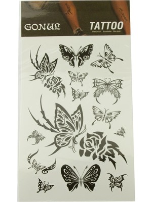 Kelebek Tattoo Dövme Sticker