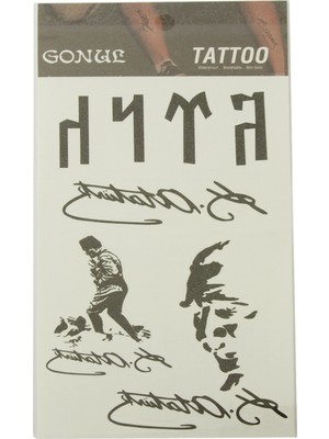 Atatürk Temalı Tattoo Dövme Sticker