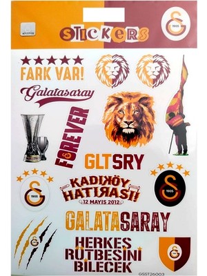 Piolent Galatasaray Fark Var Sticker Sheet Karışık Orijinal Lisanslı