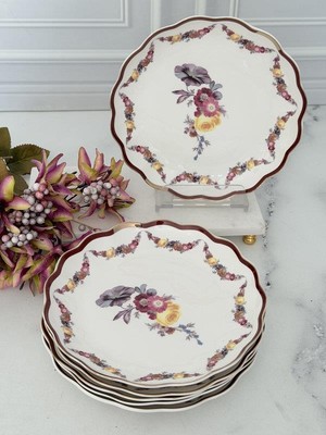 Rossev Porselen Servis Tabak 6'lı 27CM Romance