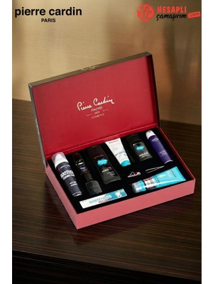 Pierre Cardin Erkek Damat Çeyiz Kozmetik Set 11 Parça