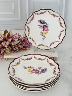 Rossev Porselen Pasta Tabak 6'lı 19 cm Romance