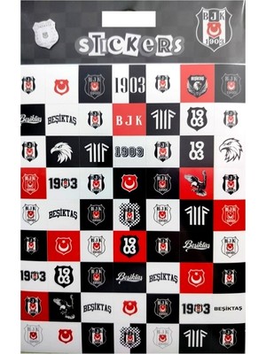 Piolent Beşiktaş Icon Sticker Sheet Karışık Orijinal Lisanslı