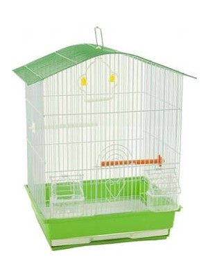Nova Premium Ex Çift Kapılı Kuş Kafesi Yeşil 34,5X28X46 cm