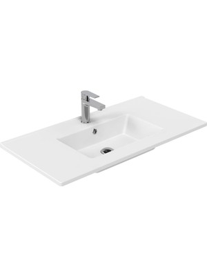 Creavit Kohler 91 cm Dolap Uyumlu Etajerli Lavabo (1.kalite) KH091.02