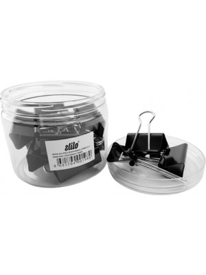 Stilo Kıskaç Siyah 32 mm (  12'li Kutu )