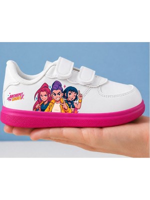 Archie Pet Pembe Taban Logolu Kızlar Baskılı Kız Çocuk Spor Ayakkabı