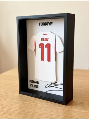 Riva Self Kenan Yıldız 11 Numaralı Özel Tasarım 3D Kabartmalı Dekoratif Futbol Tablosu