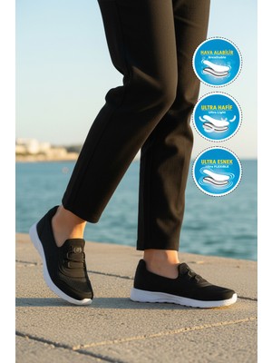 Walkway 575 G Siyah-Beyaz Kadın Günlük Ayakkabı