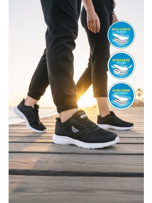 Walkway 020 G Siyah-Beyaz Unisex Spor Ayakkabı