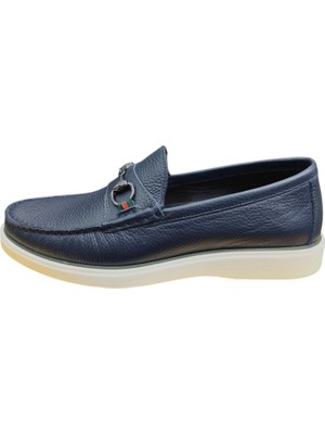 King Shoes Lacivert Yazlık Erkek Ayakkabı
