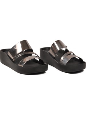 Pierre Cardin PC-7497 Z Platin Rugan Kadın Terlik