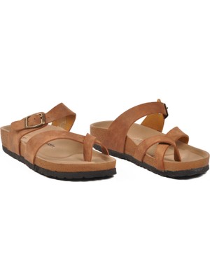 Pierre Cardin PC-7547 Z Taba Kadın Terlik