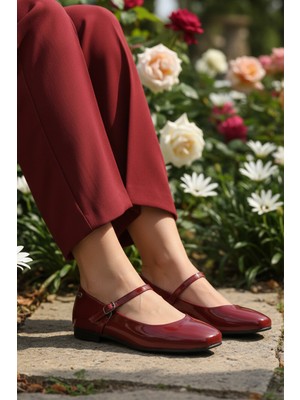 Pierre Cardin PC-54810 Z Bordo Rugan Kadın Babet