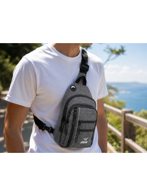 Bagacar Unısex Run Çok Gözlü Çapraz Askılı Bodybag Çanta