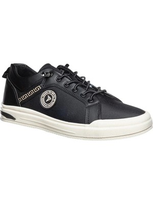 Garajmen Siyah Lastik Ip Günlük Erkek Sneaker Ayakkabı