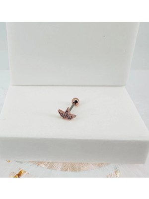 Twin Store Zirkon Taşlı Uç Kısmı : Pirinç Kıkırdak Bar Uzunluğu : 6 mm / Bar Kalınlığı 0.8 mm / Top Boyu
