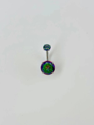 Twin Store Mistik Topaz Taşlı Göbek Piercing - PG0047