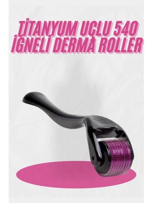 Ronanna Dermaroller Titanyum 540 Iğneli 1 mm Saç Kaş Sakal Serum Kullanıma Uygun