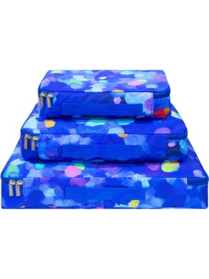 Pylones 3'lü Seyahat Çantası Seti - Travel Organizer - Blue Palette